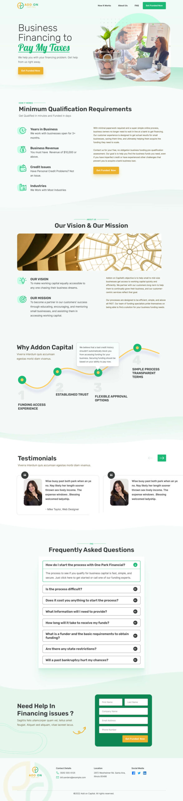 landing-page design