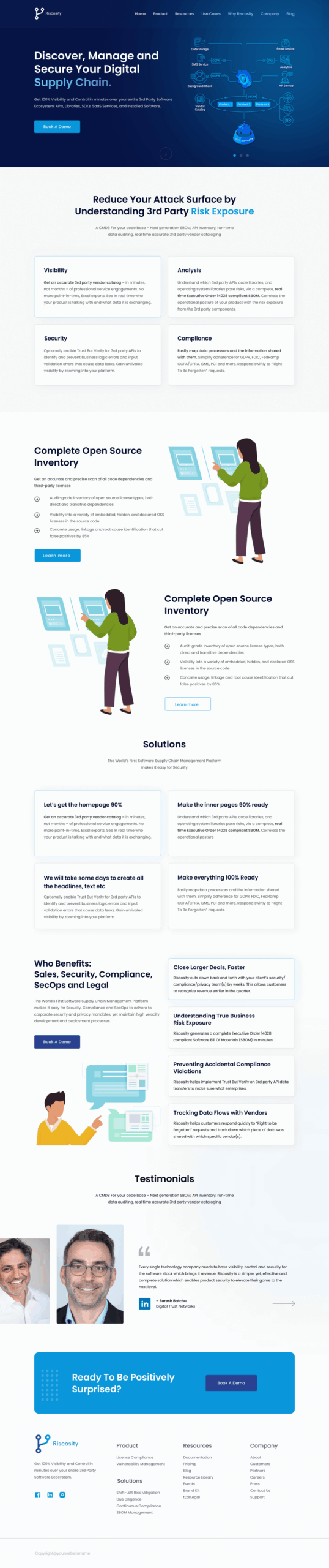 Portfolio of WordPress Website for Digital Supply Chain Services