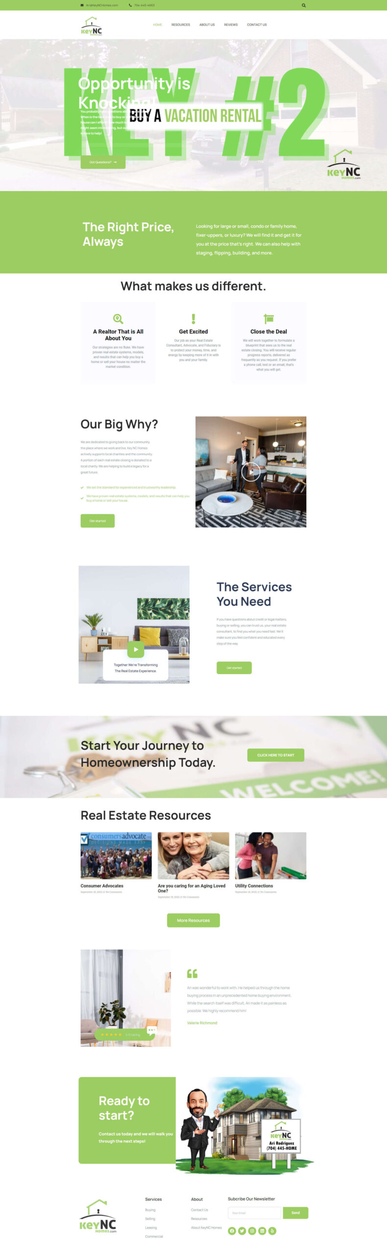 homepage design