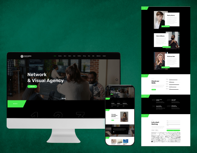 home page design portfolio