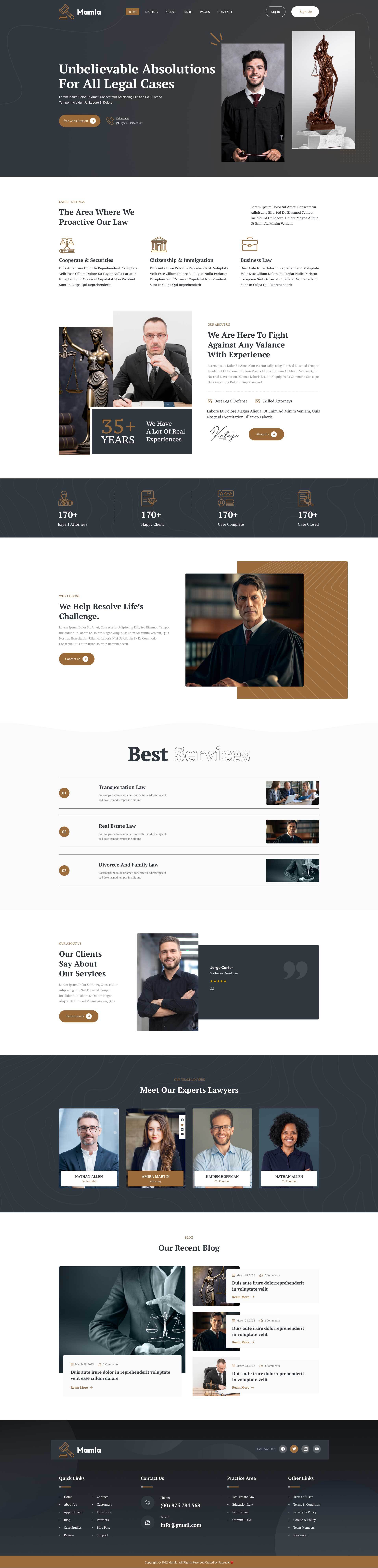 Lawyer website design