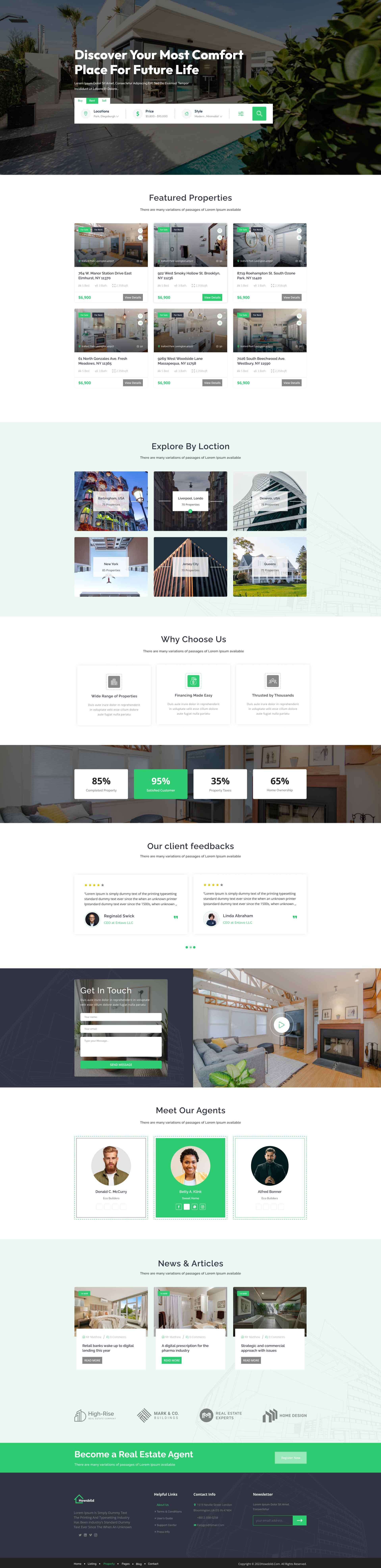 landing page design