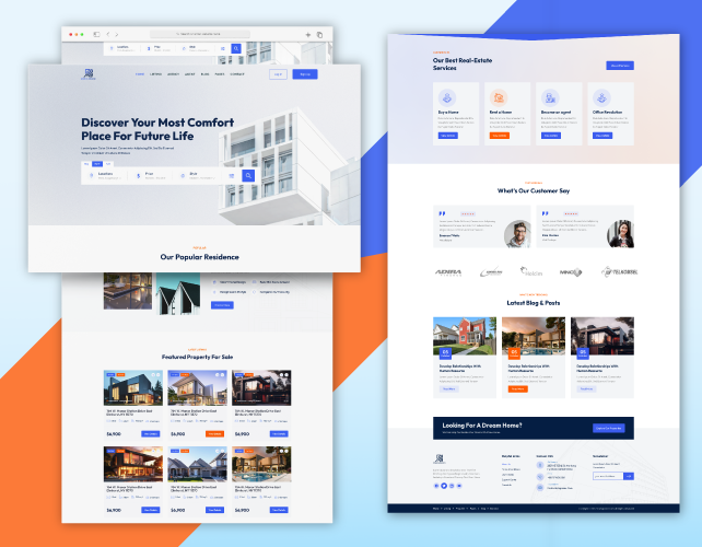 Reale state website design