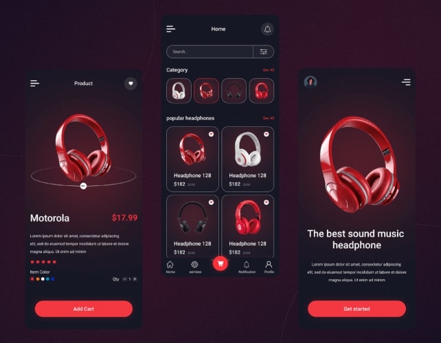 Responsive Shopify UI Design For A Tech Shop
