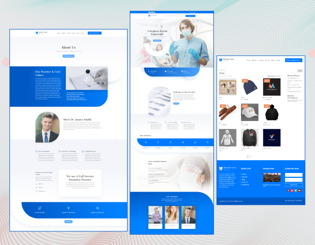 home page design portfolio