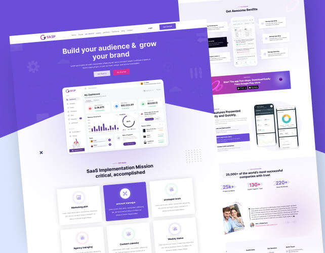 SASP SaaS Landing Page Design