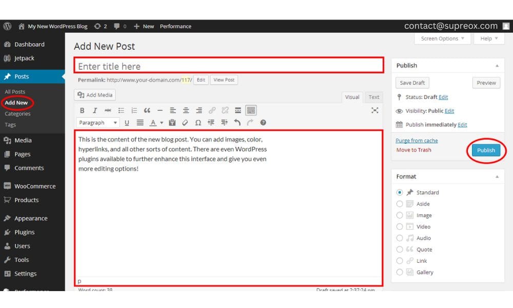 How to Add Content to a WordPress Website