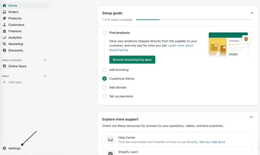 Set Up Your Shopify Store