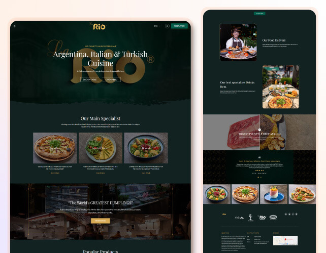 Restaurant Web Application UI/UX design & Development in Laravel
