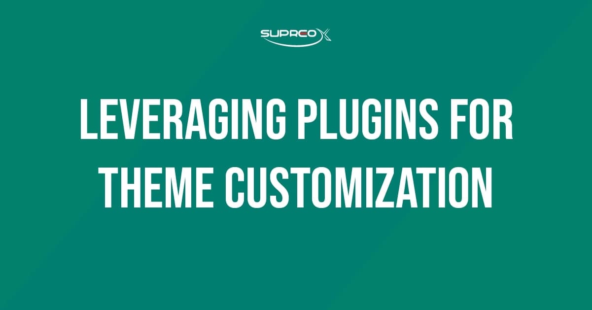 Leverage Plugins for Theme Customization