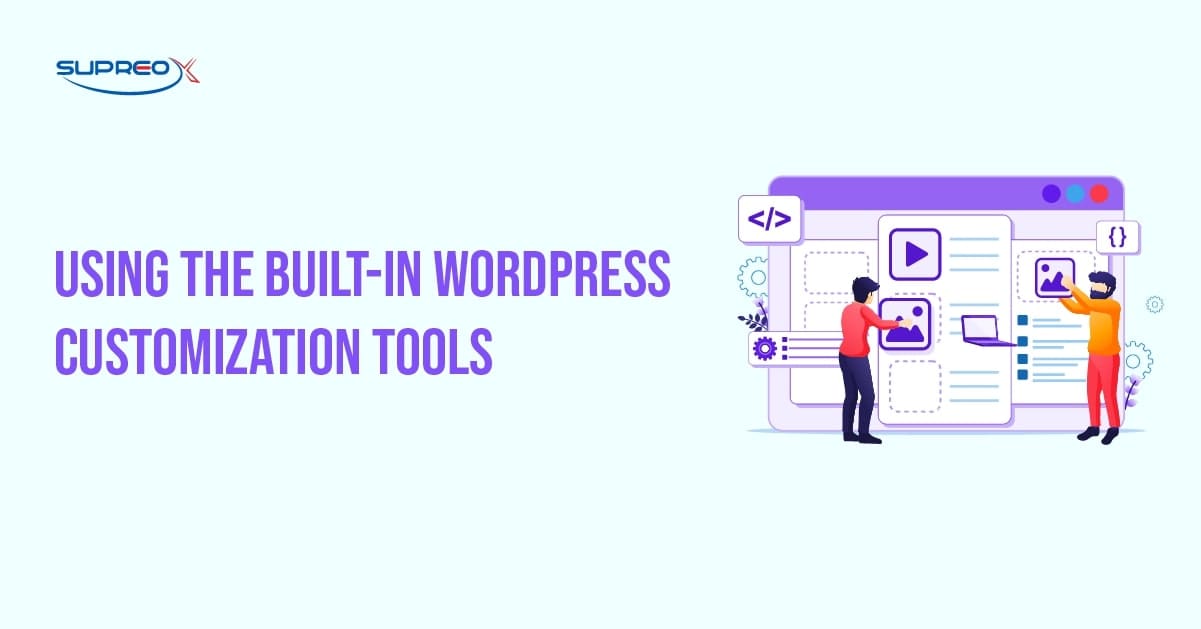 Use the Built in WordPress Customization Tools