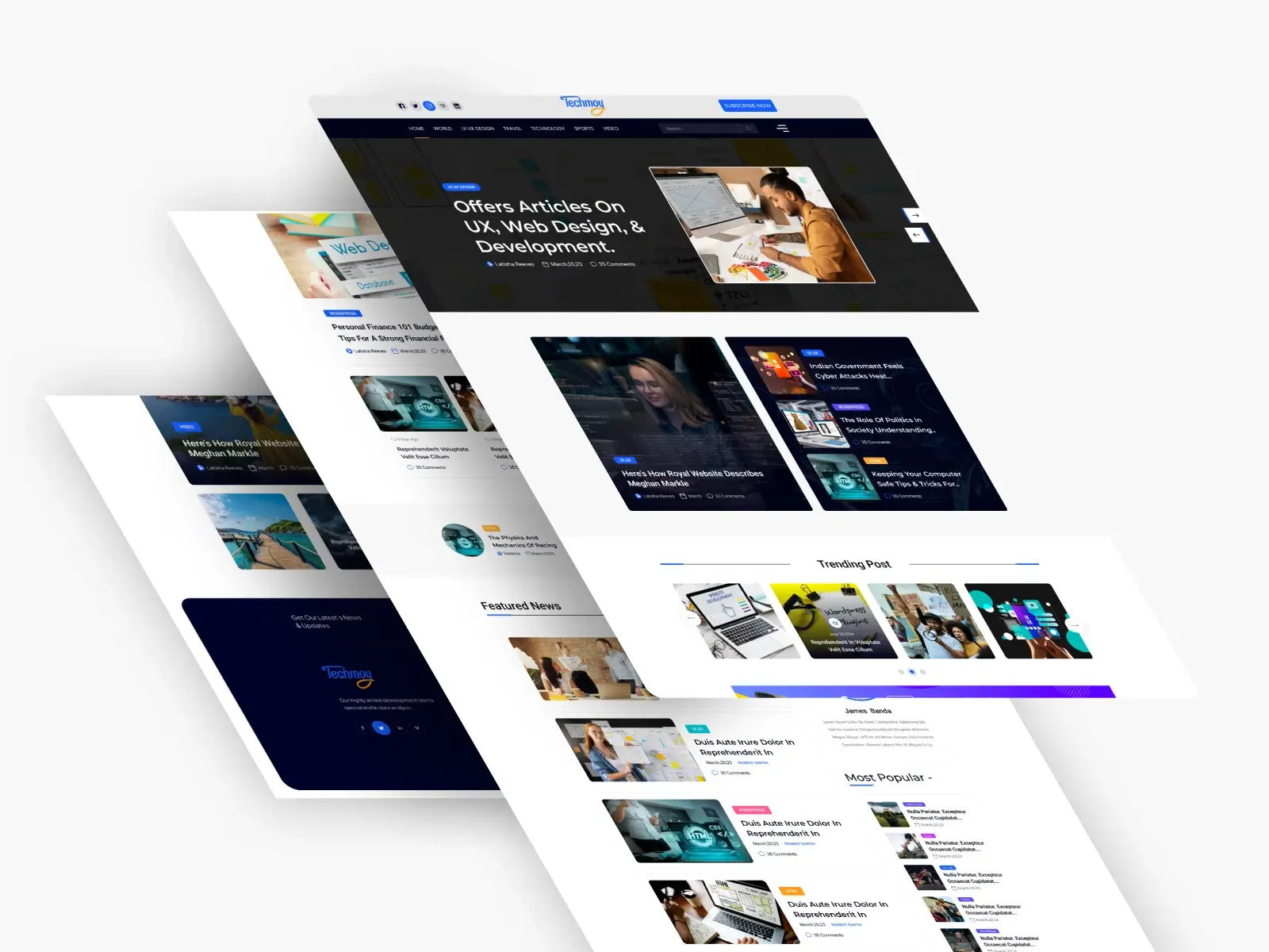 News and Magazine Website UI/UX Design - Techmoy